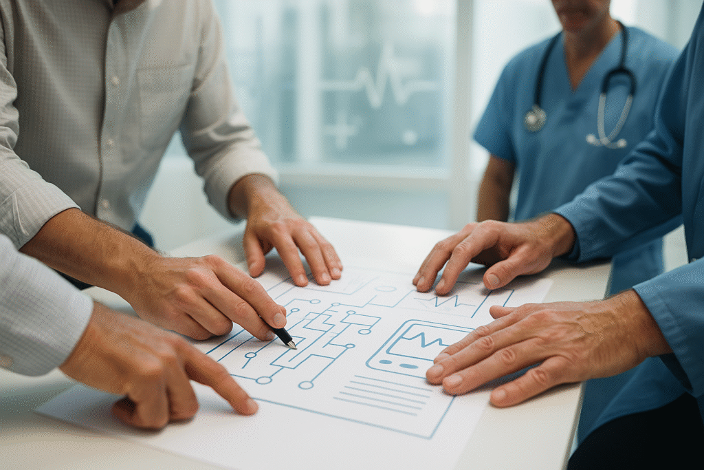 Engineering collaborating in healthcare and age care